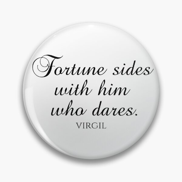 Item preview, Fortune Sides With Him Who Dares - Virgil - Black designed and sold by PhiloJourney.