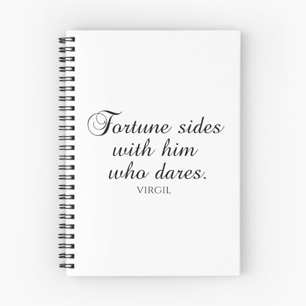 Item preview, Fortune Sides With Him Who Dares - Virgil - Black designed and sold by PhiloJourney.