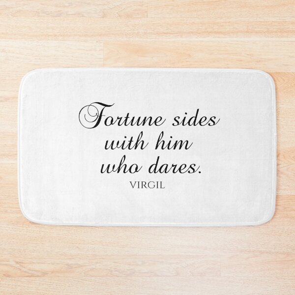 Item preview, Fortune Sides With Him Who Dares - Virgil - Black designed and sold by PhiloJourney.