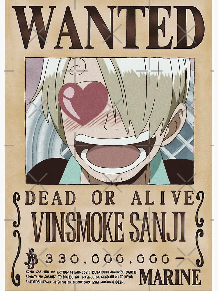 STL file Sanji Wanted Poster-One Piece 🏴‍☠️・Template to, poster one piece  wanted