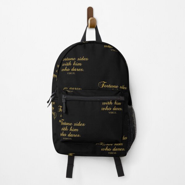 Item preview, Fortune Sides With Him Who Dares - Virgil Quotes - Gold designed and sold by PhiloJourney.