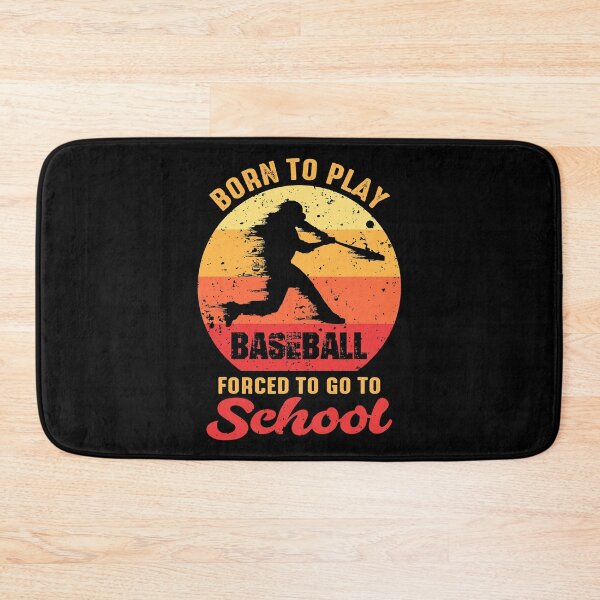Item preview, Born To Play Baseball Forced To Go To School Vintage designed and sold by MichelSorour.