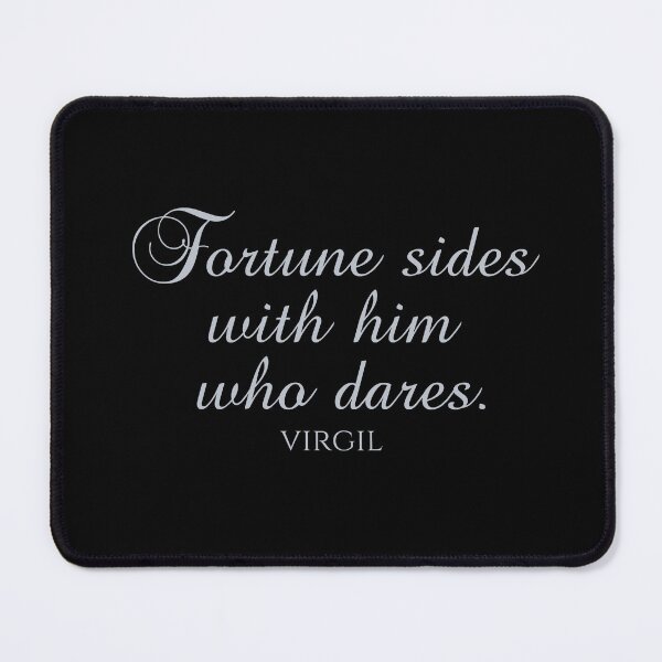 Item preview, Fortune Sides With Him Who Dares - Virgil Quotes - Silver designed and sold by PhiloJourney.