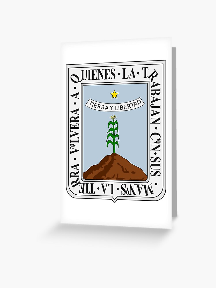 Chihuahua (state) coat of arms, Mexico Greeting Card for Sale by Tonbbo