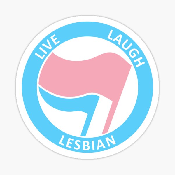 Live Laugh Lesbian Sticker