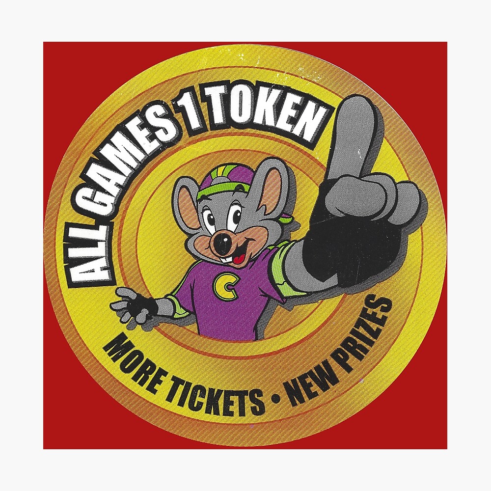 Vintage authentic Chuck E Cheese All Games 1 Token Vintage authentic Chuck E Cheese All Games 1 Token