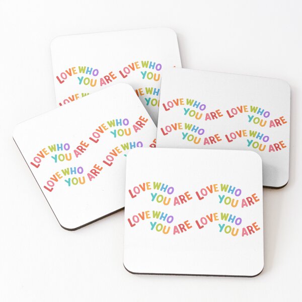 Item preview, LOVE WHO YOU ARE designed and sold by Inspirational Coffee Cups.