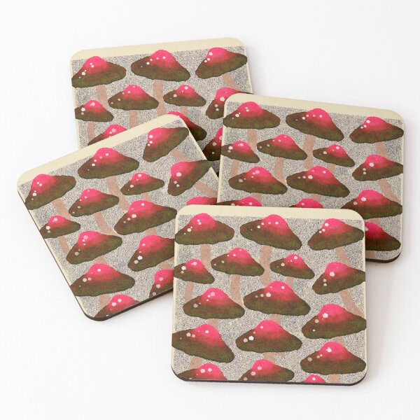 Item preview, Red Mushroom print - Amsterdam Market designed and sold by Noodle Nerd.