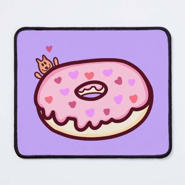 Item preview, Happy Cat Valentine’s Day Donut designed and sold by artbyyabbyy.