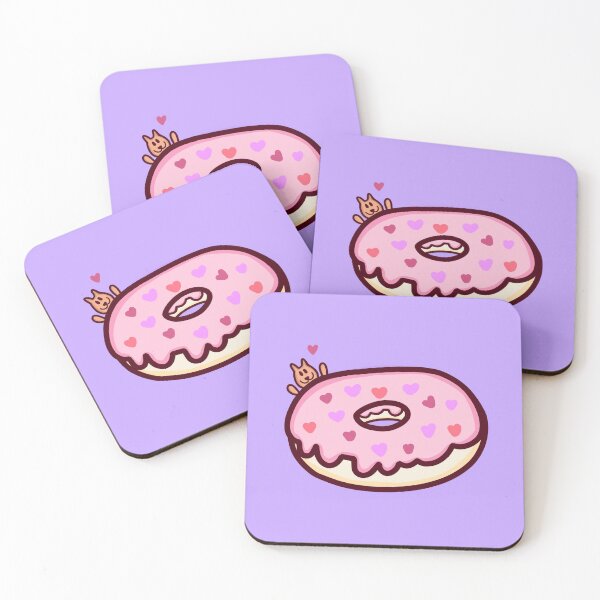 Item preview, Happy Cat Valentine’s Day Donut designed and sold by artbyyabbyy.