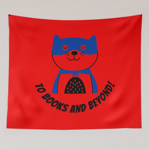 Item preview, To Books and Beyond Cat Superhero designed and sold by tmdaliggr.
