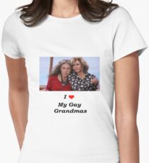 Ich liebe meine Gay Grandmas - Grace und Frankie Tailliertes T-Shirt für Frauen
