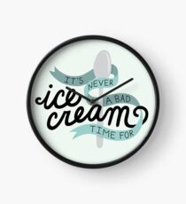 Never a bad time for ice cream Clock