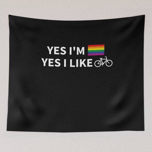 Item preview, Biking Cyclist LGBT Pride designed and sold by razvigod.