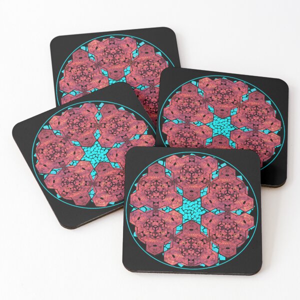Item preview, Red Sky Cube Mandala Star & CircleVisions (T) designed and sold by createVisions.