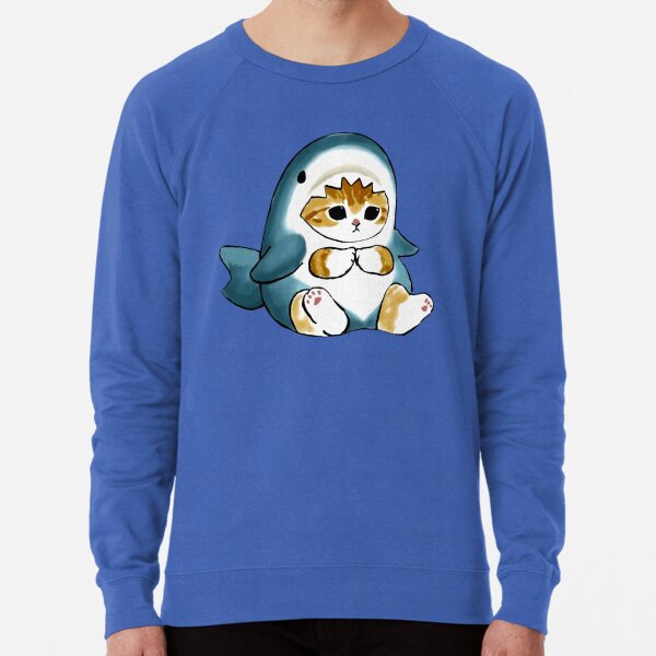 Cute Cat Shark Lightweight Sweatshirt