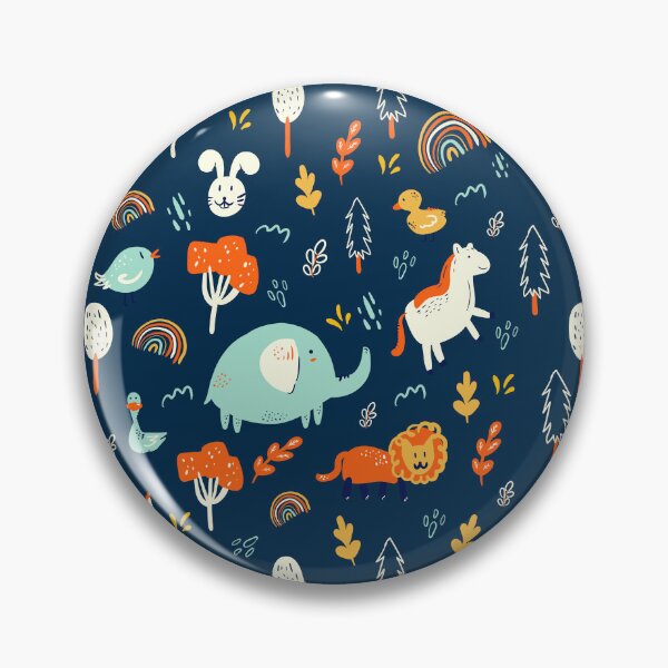 Item preview, Cute Hand Drawn Cartoon Forest Animals Pattern designed and sold by TeeBeesDesign.