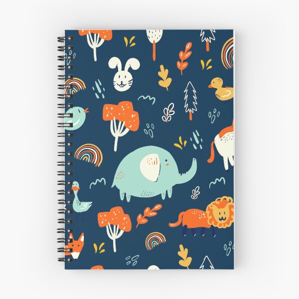 Item preview, Cute Hand Drawn Cartoon Forest Animals Pattern designed and sold by TeeBeesDesign.