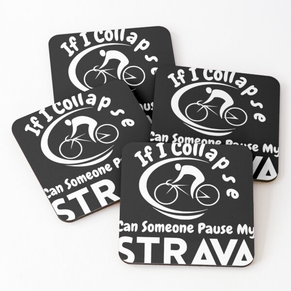 Item preview, If I Collapse Can Someone Pause My Strava Cool Cycling Design For Bike Lover_White Essential designed and sold by opheimbyrneh.