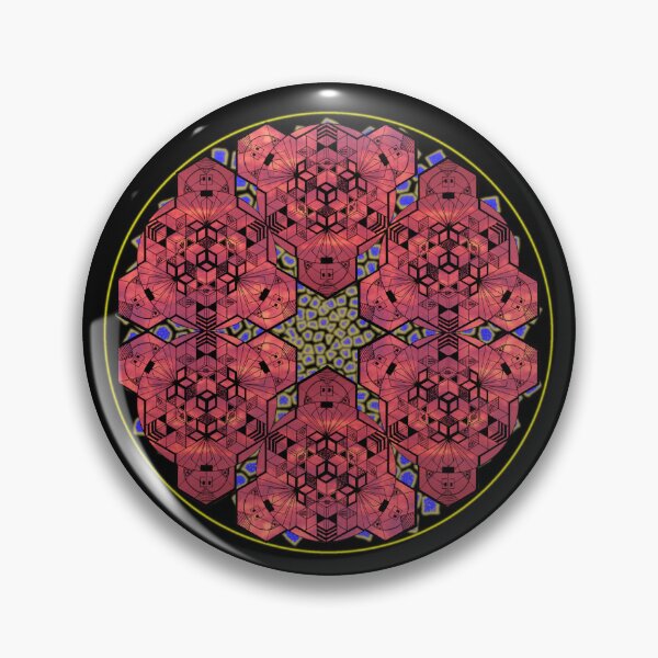 Item preview, Red Sky Cube Mandala Star & CircleVisions (Y&P) designed and sold by createVisions.