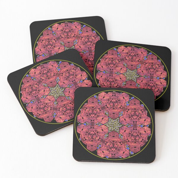 Item preview, Red Sky Cube Mandala Star & CircleVisions (Y&P) designed and sold by createVisions.