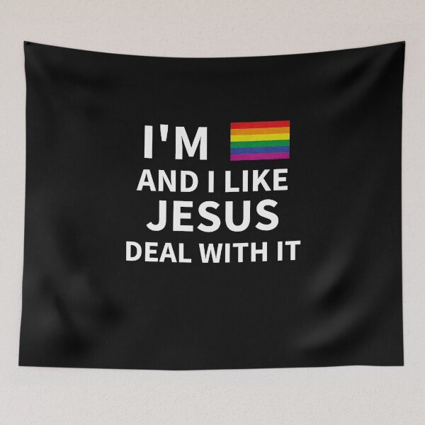 Item preview, I like Jesus LGBT Pride designed and sold by razvigod.