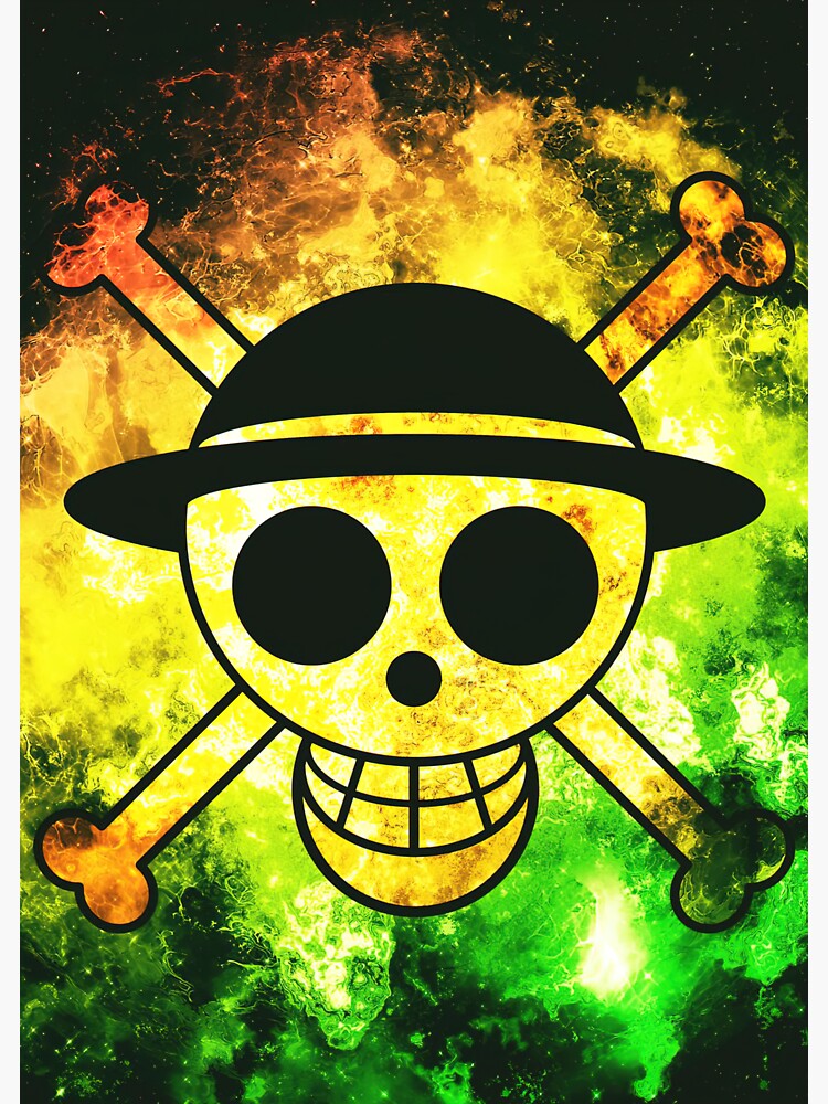 "One Piece Straw Hat Flag" Sticker for Sale by StephanieBen Redbubble