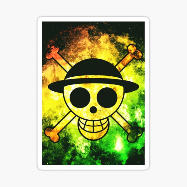 "One Piece Straw Hat Flag" Sticker for Sale by StephanieBen Redbubble