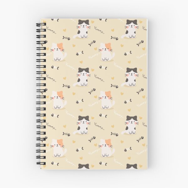 Aperçu de l'œuvre Joli motif d'os de chat et de poisson créée et vendue par TeeBeesDesign.