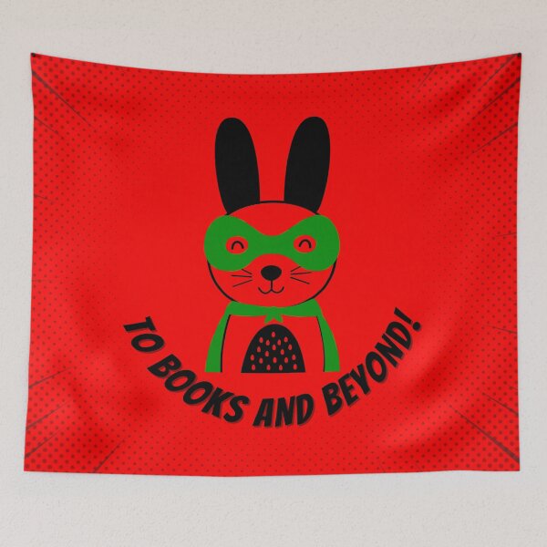 Item preview, To Books and Beyond Bunny Rabbit Superhero designed and sold by tmdaliggr.