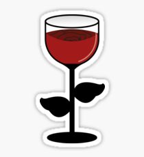 Rose Wine Sticker