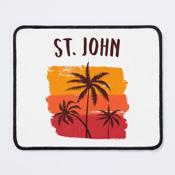 Item preview, St John Vacation Souvenir Palm Trees Sunset USVI designed and sold by Delightfully Cynical.