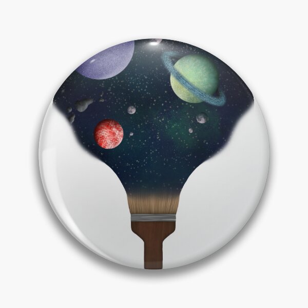 Item preview, Galaxy coming out of paint brush designed and sold by LeighsDesigns.