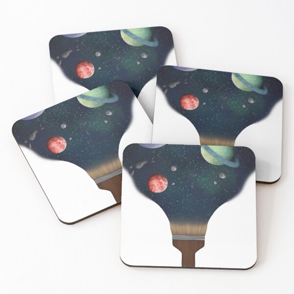 Item preview, Galaxy coming out of paint brush designed and sold by LeighsDesigns.