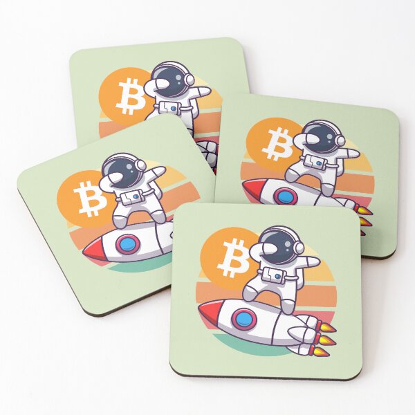 Aperçu de l'œuvre Crypto astronaute - Bitcoin sur la lune créée et vendue par Crypmetal.