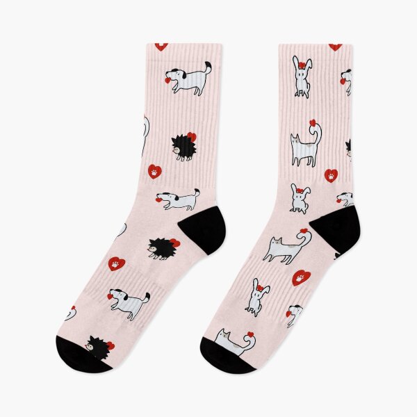Item preview, Animals holding heart (pink) designed and sold by Random--Designs.