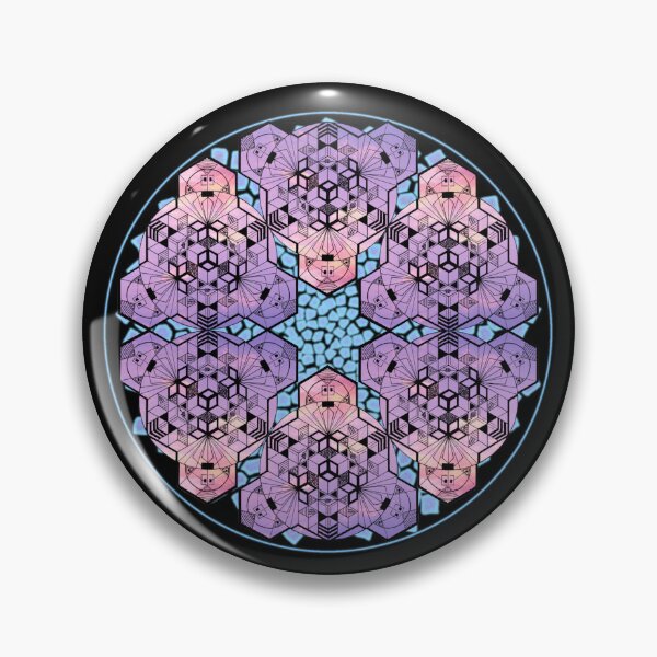 Item preview, Purple Sky Cube Mandala Star & CircleVisions (B&P) designed and sold by createVisions.