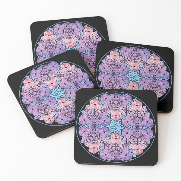Item preview, Purple Sky Cube Mandala Star & CircleVisions (B&P) designed and sold by createVisions.