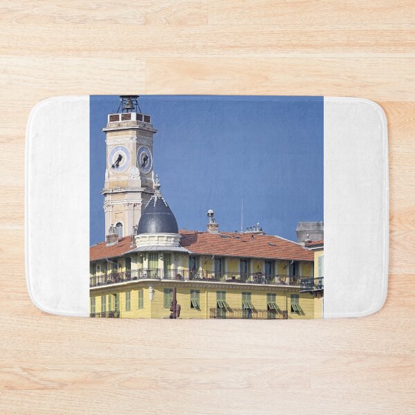 Item preview, Church Notre Dame du Port with bell tower and clock in Nice France designed and sold by goceris.
