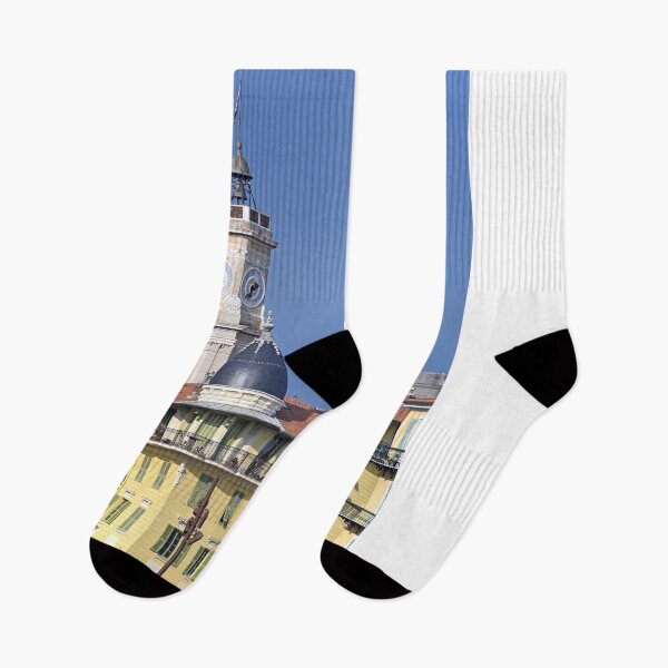 Item preview, Church Notre Dame du Port with bell tower and clock in Nice France designed and sold by goceris.
