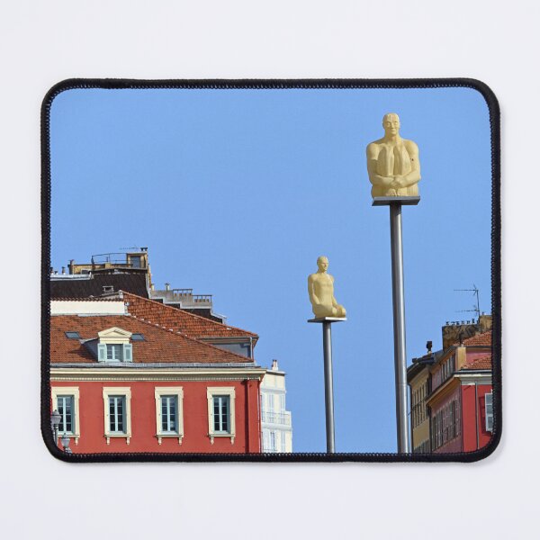 Item preview, Massena Place sculptures and old buildings in Nice France designed and sold by goceris.