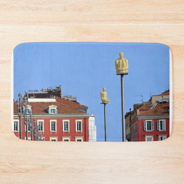 Item preview, Massena Place sculptures and old buildings in Nice France designed and sold by goceris.