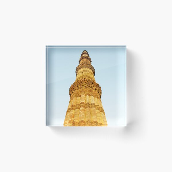 Qutub Minar, New Delhi Acrylic Block