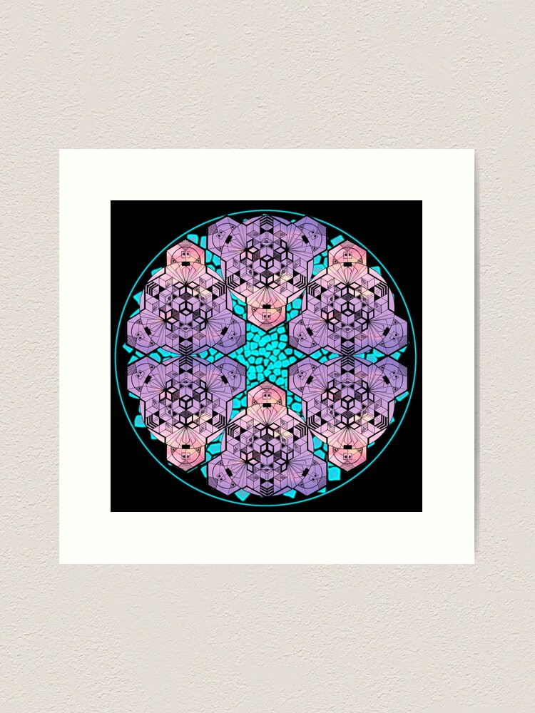 Purple Star Mandala - Star Mandala