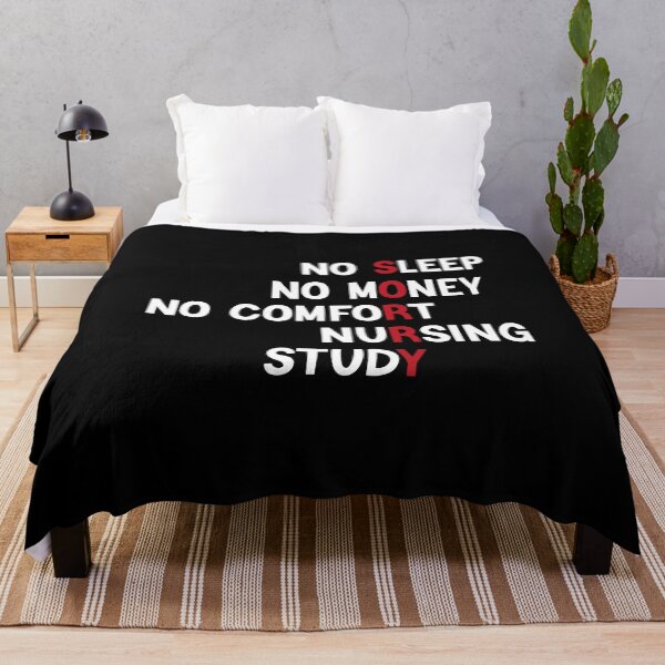 Item preview, No Sleep No Money No Comfort Nursing Study designed and sold by medbdj.
