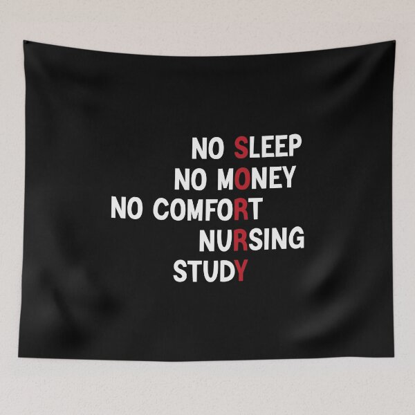 Item preview, No Sleep No Money No Comfort Nursing Study designed and sold by medbdj.