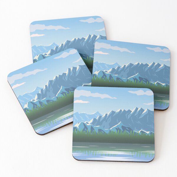 Item preview, Snowy Mountain Landscape designed and sold by PotluckPrints.