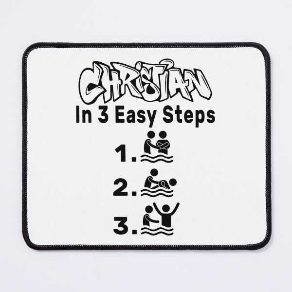 Item preview, Christian In 3 Easy Steps designed and sold by NameThatShirt.