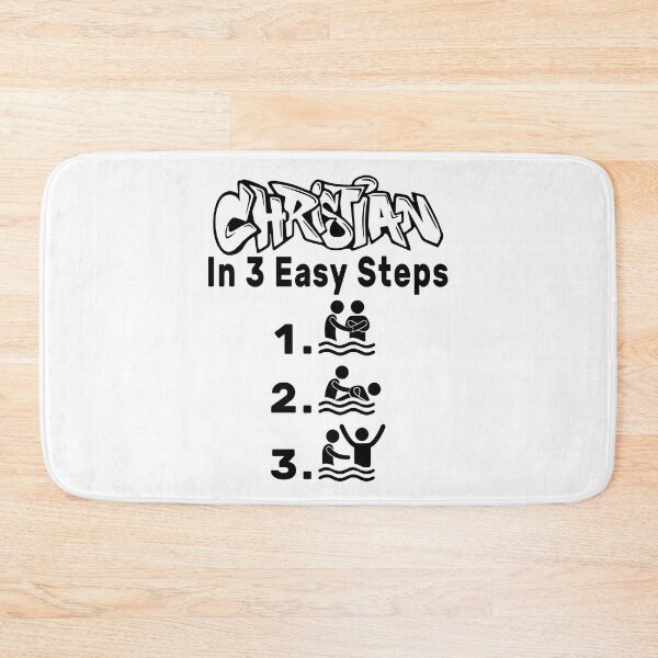Item preview, Christian In 3 Easy Steps designed and sold by NameThatShirt.