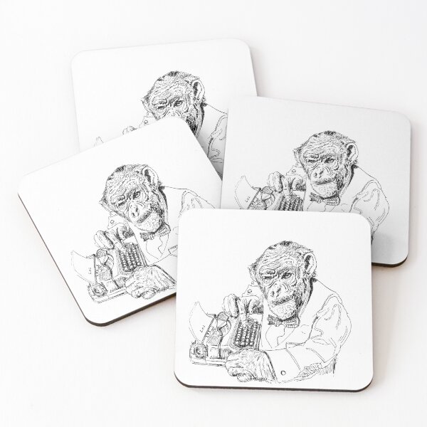 Item preview, Serious Ape Journalist designed and sold by SketchPrimitive.